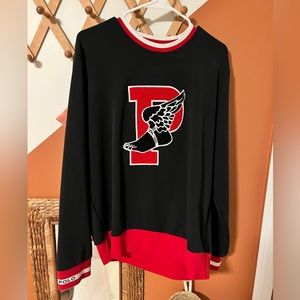 Rare Polo P-Wing crewneck sweater. Black and red. Excellent condition.